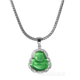 Iced Gold / Silver Buddha Pendant w/ 5mm Franco Chain / JUICE Pendant w/ 4mm Rope Chain Set