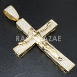 New Lab diamond Micro Pave JUMBO Jesus Crucifix Pendant.