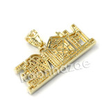 Hiphop "Africa is my Home" Brass Pendant W/ 5mm 18-30 inches Cuban Chain