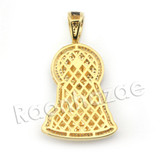 Lab diamond Micro Pave Buddha Pendant w/ Miami Cuban Chain BR093