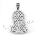 Lab diamond Micro Pave Buddha Pendant w/ Miami Cuban Chain BR092