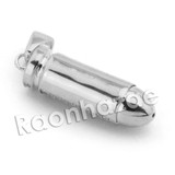 Lab diamond Micro Pave Bullet Pendant w/ Miami Cuban Chain BR087