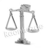 Lab diamond Micro Pave Gangsta Justice Pendant w/ Miami Cuban Chain BR082