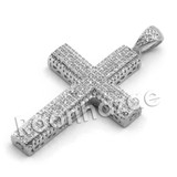 Lab diamond Micro Pave Shizzle Jesus Piece Pendant w/ Miami Cuban Chain BR060