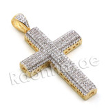 Lab diamond Micro Pave Shizzle Jesus Piece Pendant w/ Miami Cuban Chain BR060