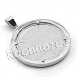 Lab diamond Micro Pave Medallion Last Supper Pendant w/ Miami Cuban Chain BR035