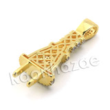 Lab diamond Micro Pave Electric Plug Pendant w/ Miami Cuban Chain BR031