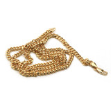 Lab diamond Micro Pave Uzi Gold Brick Mini Pendant w/ Miami Cuban Chain BR020