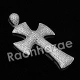 Lab diamond Micro Pave Anarchy Jesus Piece Pendant w/ Miami Cuban Chain BR016