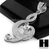 Hip Hop G clef Pendant 16" Choker 18" Tennis 30" Miami Cuban Chain 20S