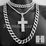 Hip Hop Cross Pendant 16" Choker 18" Tennis 30" Miami Cuban Chain 15S Hip Hop Cross Pendant 16" Choker 18" Tennis 30" Miami Cuban Chain 15S