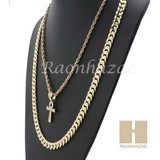 ANKH CROSS ROPE CHAIN DIAMOND CUT 30" CUBAN LINK CHAIN NECKLACE SS07G ANKH CROSS ROPE CHAIN DIAMOND CUT 30" CUBAN LINK CHAIN NECKLACE SS07G