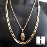 BASKETBALL ROPE CHAIN DIAMOND CUT 30" CUBAN LINK CHAIN NECKLACE S60