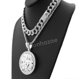 Hip Hop Quavo MEDUSA Miami Cuban Choker Tennis Chain Necklace L10