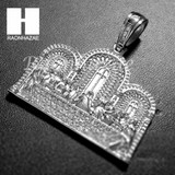 Mens Stainless steel Silver Last Supper Charm Pendant SS006