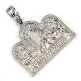 Hip Hop Iced Stainless Steel Gold/Silver Last Supper Pendant W Cuban Chain