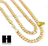 MENS HIP HOP TIGER PENDANT & DIAMOND CUT CUBAN LINK CHAIN NECKLACE NN57
