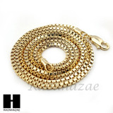 HIP HOP 14K GOLD PT 4 CHAINS ROPE, BOX, 30" CUBAN LINK NECKLACE CHAIN SET GN158G