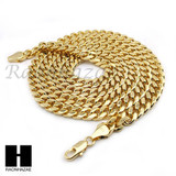 HIP HOP 14K GOLD PT 4 CHAINS ROPE, BOX, 30" CUBAN LINK NECKLACE CHAIN SET GN158G