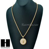 MENS STAINLESS STEEL LION FACE MEDALLION PENDANT 24" ROPE CHAIN NECKLACE NP012