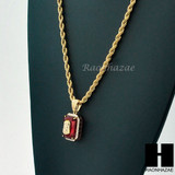 STAINLESS STEEL RUBY JESUS FACE PENDANT 24" ROPE CHAIN NECKLACE NP024 STAINLESS STEEL RUBY JESUS FACE PENDANT 24" ROPE CHAIN NECKLACE NP024