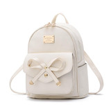 Women Fashion Girls Bowknot Cute PU Leather Backpack Mini Backpack Purse/Free Shipping