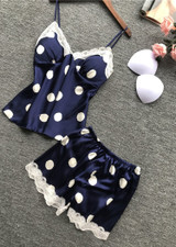 Polka Dot Camisole Set Lingerie Sleepwear/Free Shipping