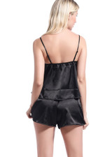 Black Lingerie Sleepwear Camisole Set/Free Shipping