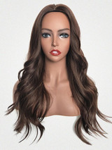 Foxwigs Lace Front Wigs Center Part Long Body Wavy Hair Wig/Free Shipping