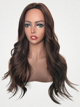 Foxwigs Lace Front Wigs Center Part Long Body Wavy Hair Wig/Free Shipping