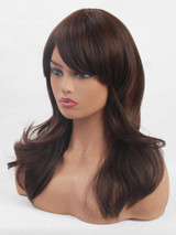 Foxwigs Lace Front Wigs Medium Side Bang Natural Wave Hair Wig/Free Shipping