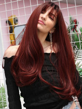 Foxwigs Lace Front Wigs Hair See-through Bang Body Wave Long Wig/Free Shipping