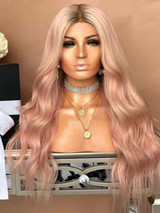 Foxwigs Lace Front Wigs Middle Part Long Gradient Wavy Party Hair Wig/Free Shipping