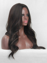 Foxwigs Lace Front Wigs Solid Long Center Parting Body Wavy Hair Wig/Free Shipping
