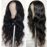 Lace Closure Wigs Human Hair Indian Body Wave Natural Black Lace Front Wig For Black Women 4X4 &13x4 Closure Wigs/Free Shipping