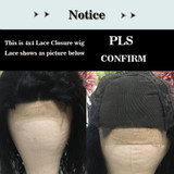 Lace Closure Wigs Human Hair Indian Body Wave Natural Black Lace Front Wig For Black Women 4X4 &13x4 Closure Wigs/Free Shipping