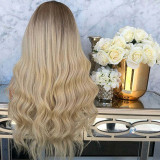 Sexy Natural Curly Lace Front Synthetic Wig Fashion Women Gradient Long Wigs/Free Shipping