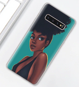 Melanin Poppin Case for Samsung S10 Plus, S10, S10E, S9 Plus, S9, S8 Plus, S8, S7 Edge, S7, S6, S6 Edge, Note 8, Note 9, Note 10, Note 10 Plus
