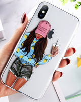 Beautiful Girl Pattern Case For iPhone 11 Pro Max, 11 Pro, 11, Xs Max, XS/X, Xr, 8/7 Plus, 8/7, 6s Plus, or 6/6s