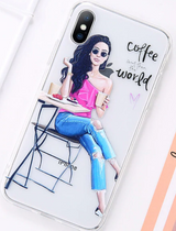 Beautiful Girl Pattern Case For iPhone 11 Pro Max, 11 Pro, 11, Xs Max, XS/X, Xr, 8/7 Plus, 8/7, 6s Plus, or 6/6s