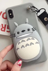 3D Cartoon Zipper Wallet Silicone Cover for iPhone 11 Pro Max, 11 Pro, 11, Xs Max, Xs/X, XR, 8/7 Plus, 8/7, 6s Plus, 6/6s