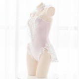 Kawaii Lace Mesh Tutu Bodysuit Sweet Lolita Lingerie #JU3027