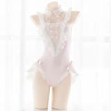 Kawaii Lace Mesh Tutu Bodysuit Sweet Lolita Lingerie #JU3027