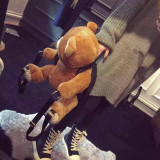 Plush Teddy Bear Leather Backpack Kawaii Bag #JU3065