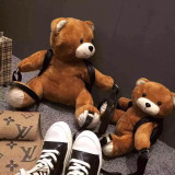 Plush Teddy Bear Leather Backpack Kawaii Bag #JU3065