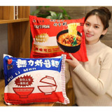Instant Noodles Plush Pillow and Blanket Kawaii Ramen Bedroom Accessory #JU2794