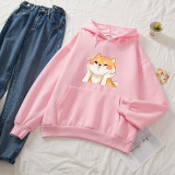 Cute Chubby Cheeks Shiba Inu Hoodie Kawaii Sweater #JU2920