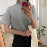 Harajuku Fruit Embroidered High Collar Summer T-Shirt [5 Colors] #JU2302