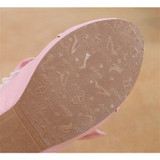 High Heeled Bow Lace Boots Lolita Shoes [3 Colors] #JU2219