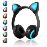 Kawaii Cat Ear Wireless LED Bluetooth Headphones [7 Colors] #JU2057